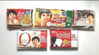  Unboxing Challenge Most Popular Parle-G biscuit all flavour | kismi biscuit