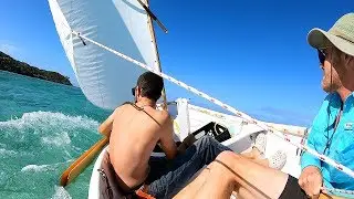 Island Foraging For Wild Coconuts By Sailing Dinghy | Sailboat Story 112