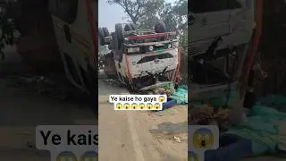 ye kya ho gaya bhai 😱🚦...#acidente #minivlog