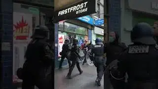 Police Clear the Street of Antifa! 🚨 #fyp #4k #australia #melbourne #news #police