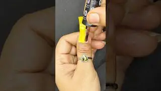 begginers friendly easy nail art design 😍 #nailsart #youtubeshorts #nails #nailart