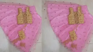 Baby lehenga choli cutting and stitching | 3-4 year baby lehenga choli cutting and stitching |Blouse