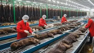 How Mink Fur Becomes $5,000 Shawls & Jackets  Inside a Modern Fur Factory
