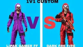 LIPAK GAMER FF |VS| DARK FREE FIRE | 1v1 | 1C. DIAMOND | PAID ROOM