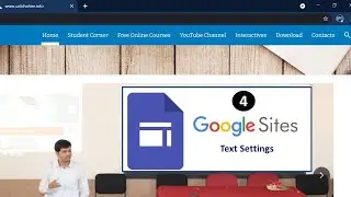 Google Site-4 |  Text or Font Settings