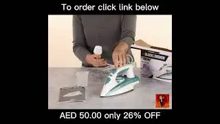 BLACK+DECKER 1750W Steam Iron Ceramic Coated Soleplate