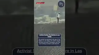 Activist Scales The Sphere in Las Vegas