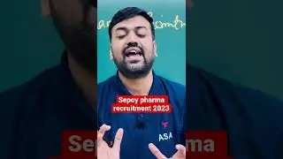 Sepoy pharma vacancies are 2023 || pharmacy exam