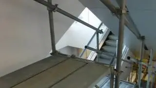 Art scaffolding escalator Japan Chibi maruko chan face combine rare tourist spot Cute tiny kawaii234