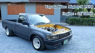 อีกผลงานความเนียนของเครื่อง 2L Turbo ในกระบะ Toyota mighty-x LN80 อู่ GM service : รถซิ่งไทยแลนด์