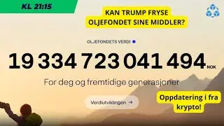 Oppdatering i fra krypto | FULL oiii oii mellom USA og EU n&aring; |