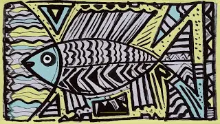 creative fish drawing