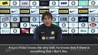 Conte On Vidal Controversy - 'I Won't Look The Other Way'