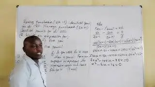 SirKatum:KCSE 2020/2021 MATHEMATICS PAPER 2 REVISION, NO.19 QUADRATIC EXPRESSIONS/EQUATIONS.