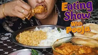 😋🍗 Chicken Curry Rice 🍚 ll Eating Show With Pooja