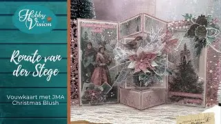 Vouwkaart - JMA - Christmas Blush