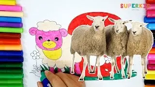Letter S Sheep coloring page - Learning Coloring and Alphabets for Kids