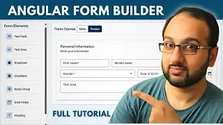 Build a Dynamic Form Builder with Angular Material, Drag & Drop & Code Export! (Part 2)