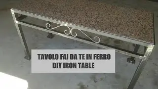 Tavolo Fai Da Te in Ferro e Marmo // DIY Iron Table