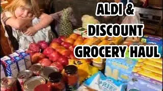 Aldi and Discount Grocery Store Haul For My Family Of 6