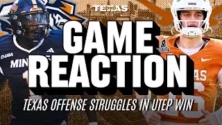 Texas Offensive Struggles Continue in UTEP Win | Instant Game Reaction