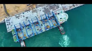 The fist five automated CRMG Crane arrival of CWIT at Colombo Port