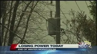 Power to be shut off at the end of winter moratorium