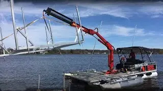 Marine Knuckle Boom Crane for Dock, Lifts and Marine Construction