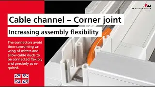 Cable channel corner joint | RK Rose+Krieger GmbH
