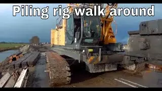 A walk around the piling rig ---------------------------------------- Rondje om de heistelling