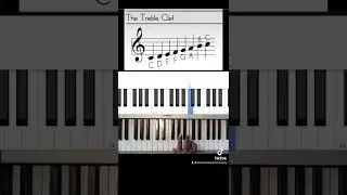 Music Basics - Notes on the Treble Clef Staff #beginnerpianolessons #musicbasics #trebleclef