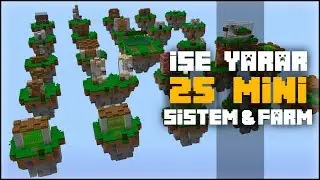 BAŞLANGI&Ccedil; SEVİYESİ 25 MİNİ SİSTEM ve FARM !! Minecraft