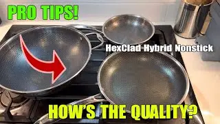 HexClad Hybrid Nonstick 6-Piece Fry Pan Set Review | Explanation & Cook Test