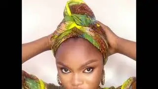 ANKARA TURBAN HEADWRAP (daurin dankwali) #scarftutorial #headwrap #turban #hijab
