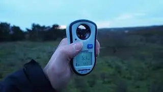 Testing my anemometer, windmeter, outside, on 18-11-2021