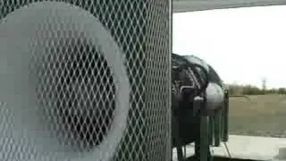 Vintage fighter jet engine