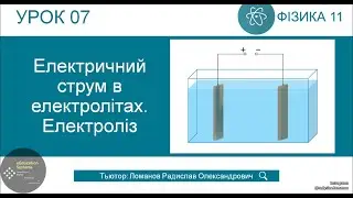 ФИЗИКА 11 класс | Урок 7 | Электрический ток в электролитах. Электролиз