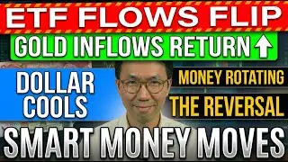ETF flows flip: gold inflows return as the dollar cools
