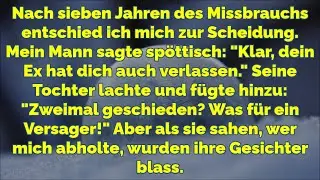 Nach Jahren des Mmmmi.ss.b.ra.uc.hs lie&szlig; ich mich scheiden. Ihre Gesichter erblassten, als sie sahen