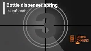 Bottle dispenser spring manufacturing