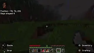 Playing Minecraft hardcore for the first time