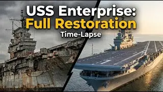 USS Enterprise Aircraft Carrier Full Restoration Time-Lapse #Restoration #Timelapse #Satisfying