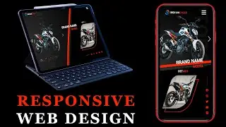 Responsive Website Landing Page Design Using Html CSS / SASS JS | Responsive Web Design Tutorial