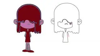 Veg Replace Tennis How to draw The Loud House characters Lucy Loud Rounds