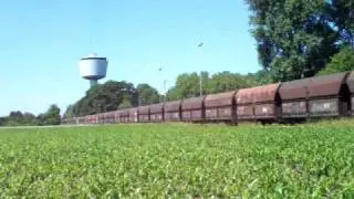 140ers met kolen trein te Dulken op weg richting Keulen 13-06-2009