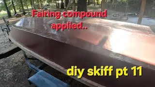 Fairing the hull and vlog...frs 14 skiff build pt 11