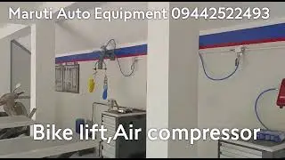 Bike Lift, Air compressor Maruti Auto Equipment Contact-09442522493