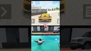 swimming pool challenge in indian bike driving vs indian thef t #shortsfeed #videogame #shorts