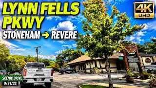 🚗 Lynn Fells Pkwy Stoneham to Northgate Revere MA | 4K Scenic Drive - 9/21/22