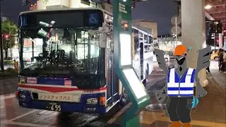 [全区間前面展望] 臨港バス Rinko Bus Service 川28 川崎 - 京町 - JFE Steel Keihin District (循環)